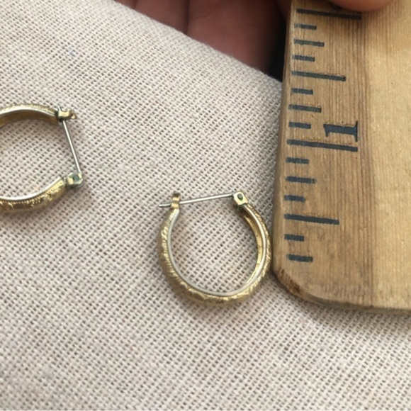 Vintage Hoop Earrings - Picture 3 of 3